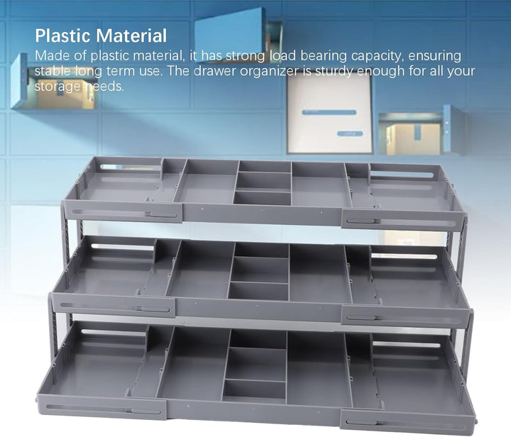 Multi -Level -Schubladenorganisator, Make -up -Organisator für Schubladenküche Geräte Utensilien Erw