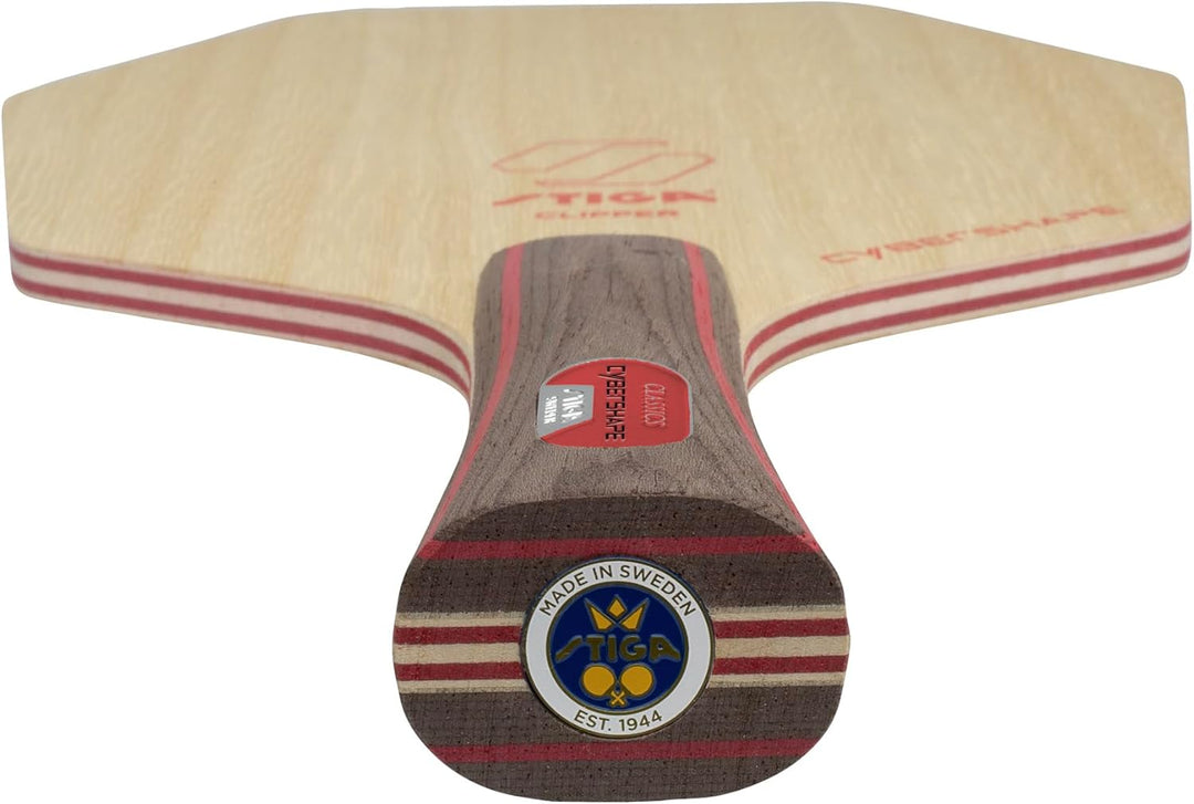 STIGA Erwachsene (Unisex) Clipper Cybershape Tischtennisholz, Braun, Master