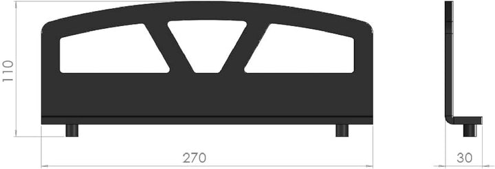 Kaminrost/Stehrost 270 x 110 x 8 mm passend für Wamsler** Kaminöfen inkl. Modellübersicht - Ascheros