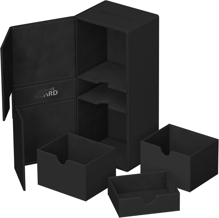 Ultimate Guard Twin Flip`n`Tray 266+ Xenoskin schwarz, Schwarz