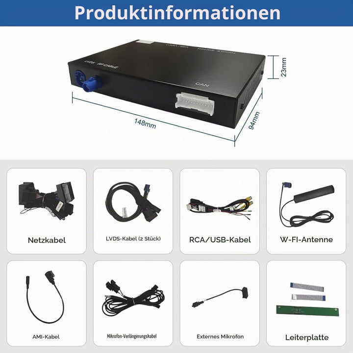 Road Top Retrofit Kit Decoder mit drahtlosem Apple CarPlay Android Auto Interface für Audi S4 S5 A4