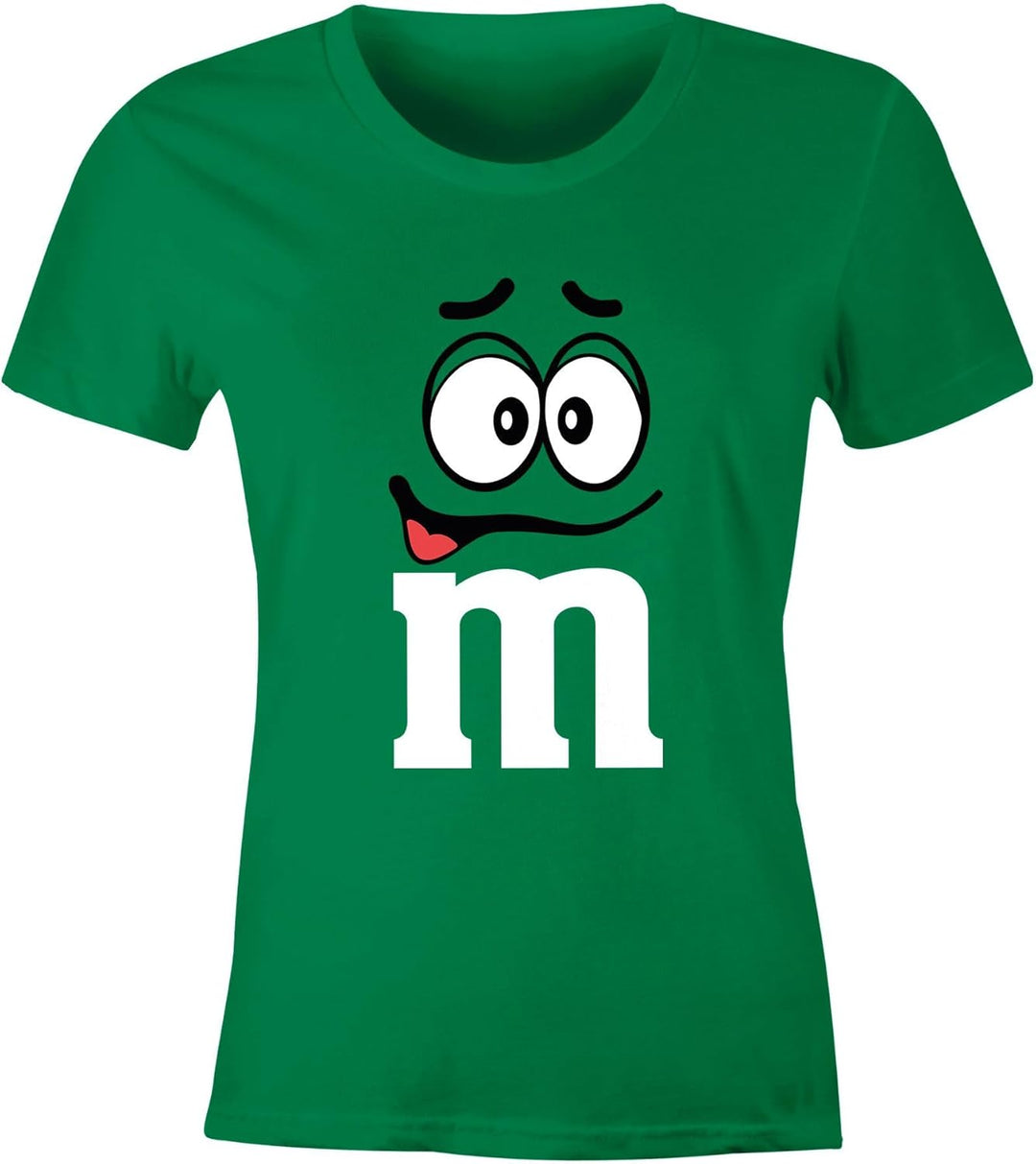 MoonWorks® Damen T-Shirt Fasching Karneval M Aufdruck Gruppen- Kostüm Verkleidung Last Minute Faschi