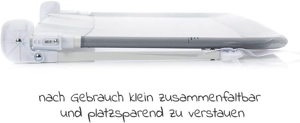 Fillikid Bettschutzgitter & Rausfallschutz für Baby & Kinder 150 x 50 cm - hohes, klappbares Bettgit