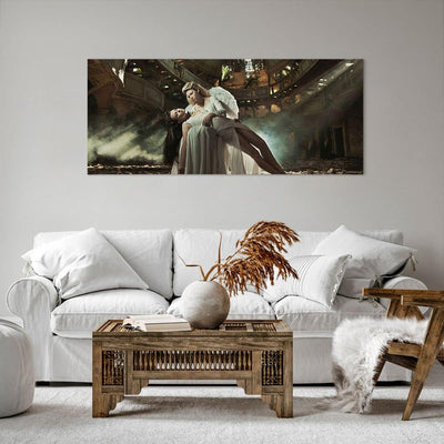 Wandbilder Dekoration Wohnzimmer Engel Frau Theater Oper Panorama Bilder auf Leinwand 120x50cm Leinw