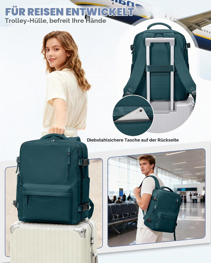 SZLX Vakuum Rucksack mit pumpe Ryanair Handgepäck 40x30x20 Damen Wizzair Handgepäck 40x30x20 Vakuum