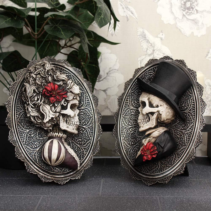 Nemesis Now Schönes Wandschild, 24 cm, grau, Polyresin, 22 cm