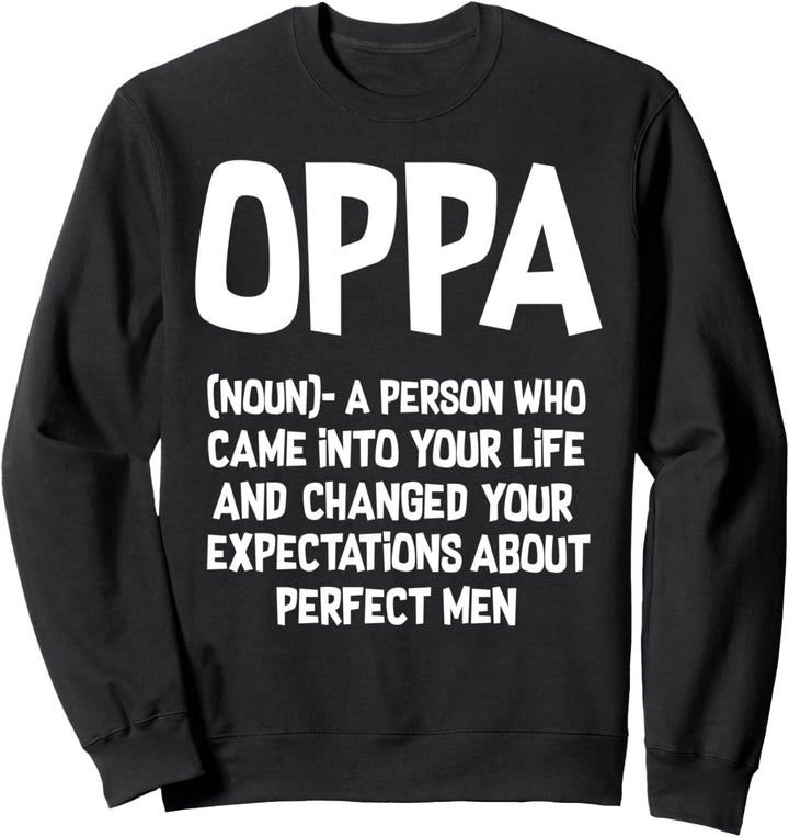 Oppa Definition Koreanische Musik Südkorea K-Drama K-Pop Sweatshirt