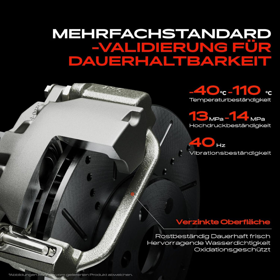 Frankberg Bremssattel Bremszange Hinten Links Kompatibel mit A4 8EC B7 1.6L-3.2L 2004-2008 A4 Avant