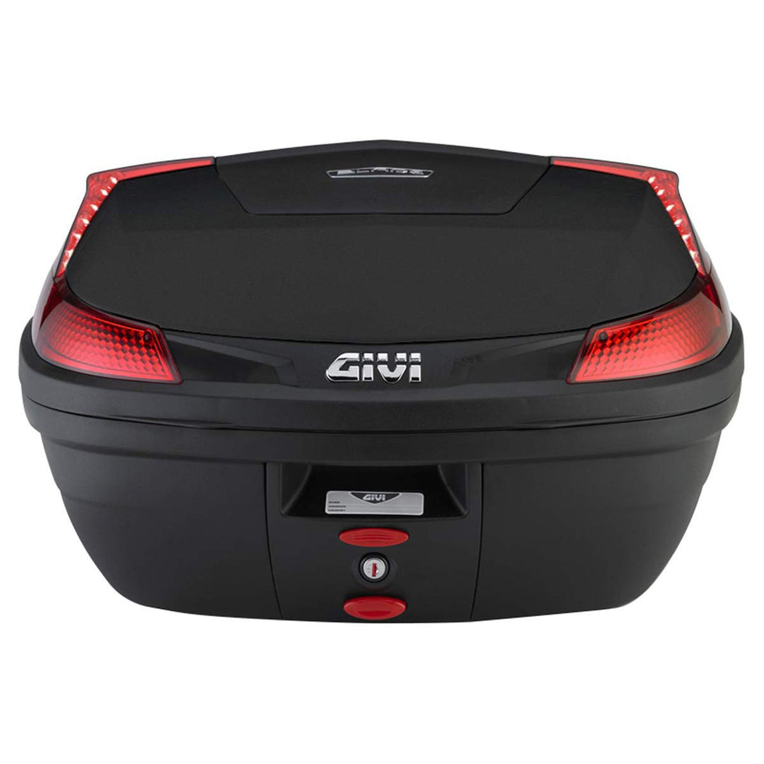 Givi B37N Blade Monolock Topcase mit Platte, Schwarz, TU EU, Schwarz