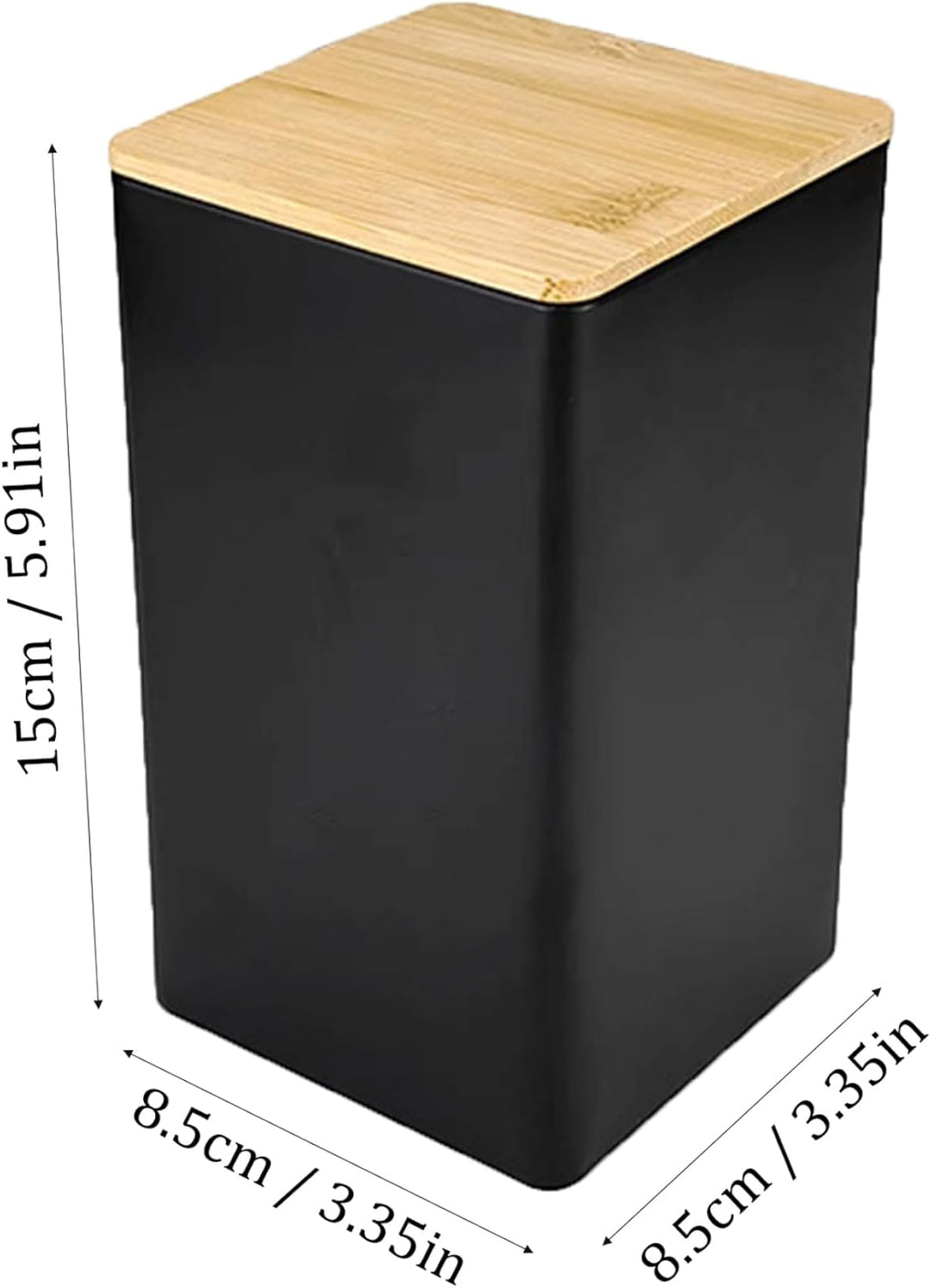 Tee-, Kaffee- und Zuckerdosen-Set, 3-teilig, schwarze Kanister, Tee-, Kaffee- und Zuckerdosen-Set, f