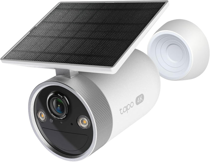 Tapo C465 Solar Aussenkamera Akku, 4K 8MP, Farbnachtsicht, kostenlose KI-Erkennung, 2-Wege-Audio, lo