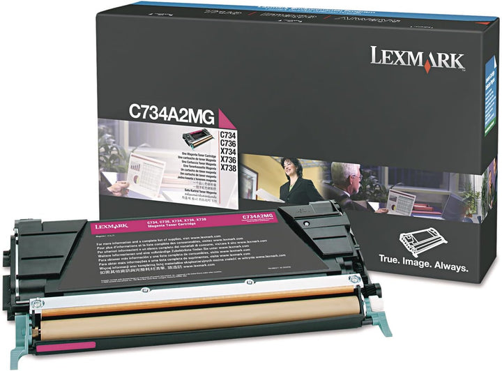 Lexmark C734A2MG C734, X734 Tonerkartusche 6.000 Seiten, magenta, Magenta