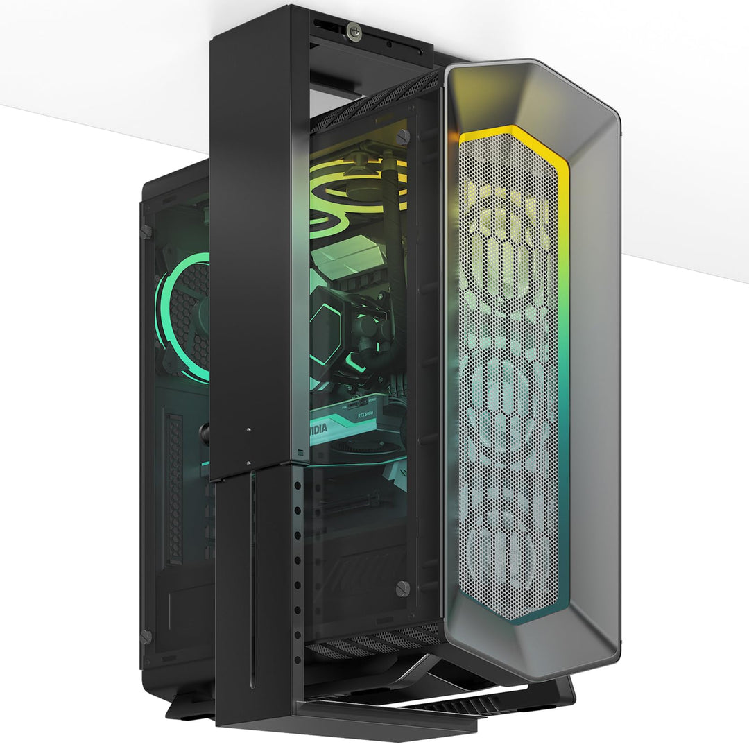Unter-Tisch PC Halterung – Verstellbare PC Tower Halterung 21–33 cm breit, bis 22,7 kg belastbar, St