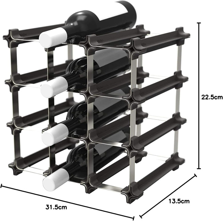 9er Small Kit - modulares Regalsystem für Weinflaschen - praktisches Flaschenregal flexibel erweiter