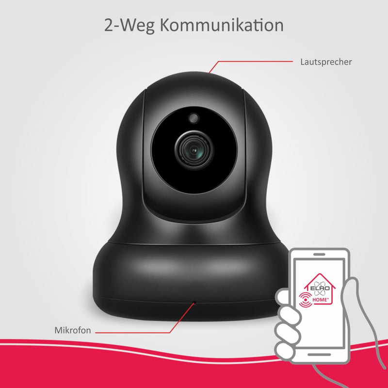 ELRO AS90CA 1080P Full-HD Pan/Tilt Sicherheitskamera AS90S Home+ Alarmsystem, Zubehör Zubehör Schwen