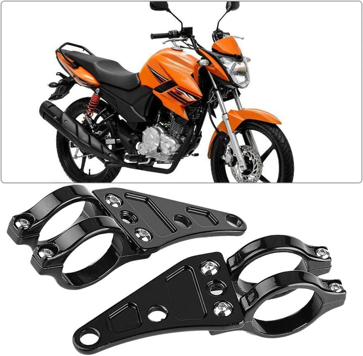 Reminnbor Motorradscheinwerferhalterung | 2 Stück Scheinwerferhalterung Klemmen Scheinwerferhalter G