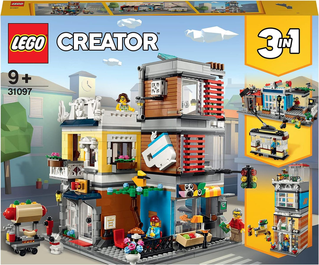 LEGO 31097 Creator Stadthaus mit Zoohandlung & Café Single, Single