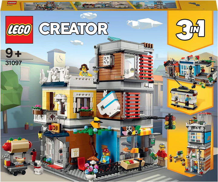 LEGO 31097 Creator Stadthaus mit Zoohandlung & Café Single, Single