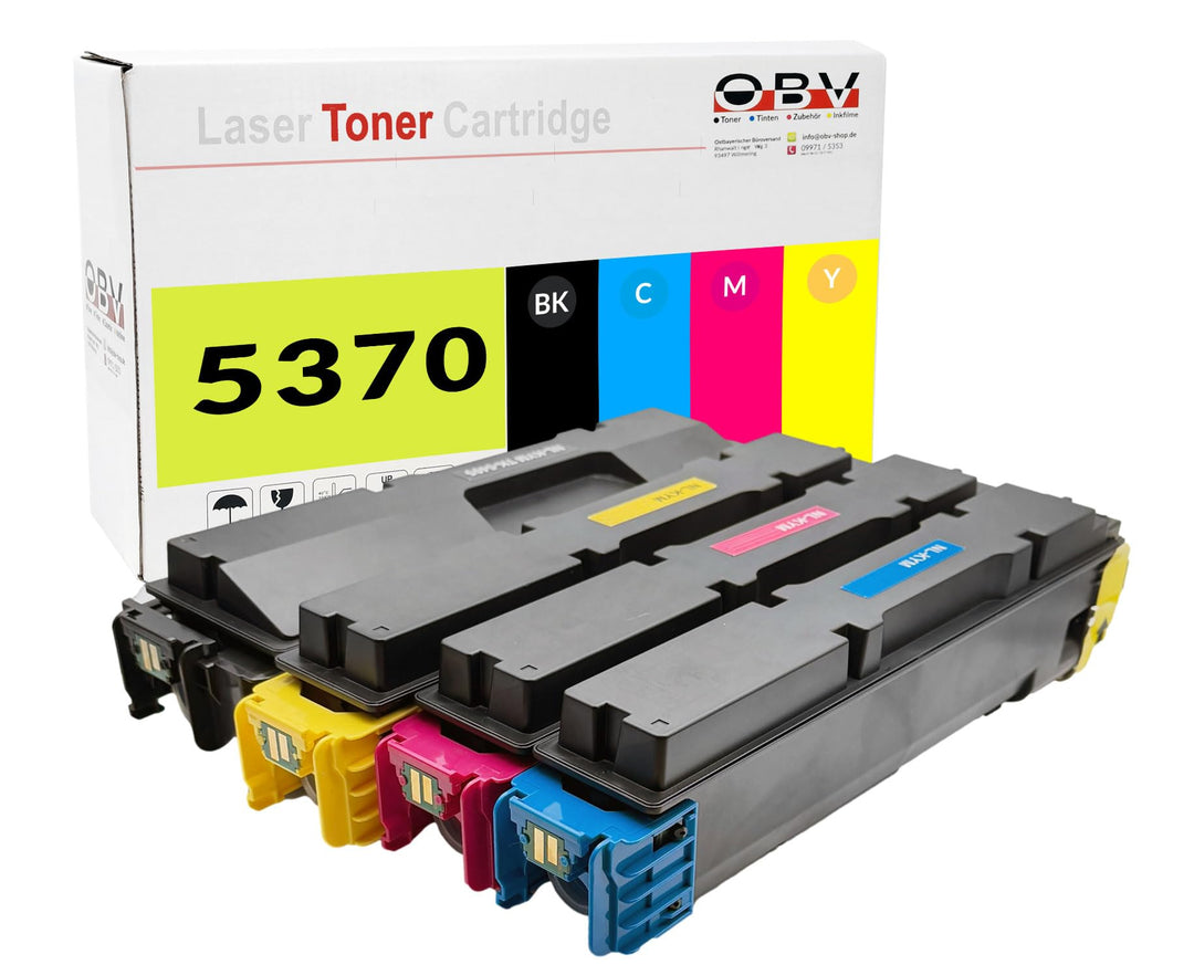 OBV TK-5370 Toner Set kompatibel zu Kyocera TK-5370K ECOSYS MA 3500 cifx Plus ECOSYS MA 3500 cix Plu