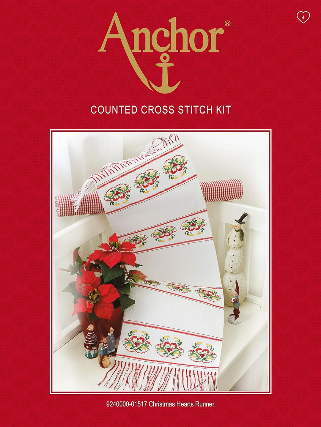 Anchor Kreuzstich-Set, 100% Baumwolle, Mehrfarbig, 29x42cm
