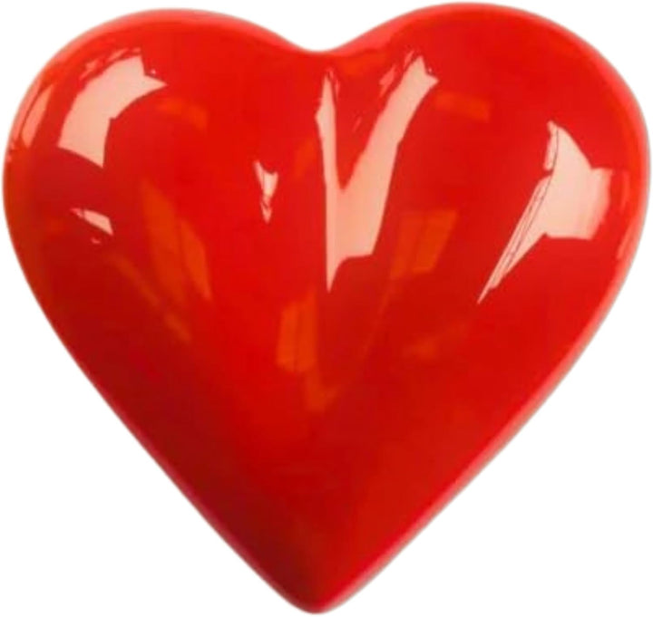 Urn for Ashes Funeral Cremation Memorial Keepsake Heart Love Urns Decorative Alloy (Red, 5") RHM01-1
