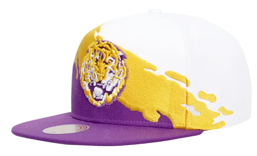Mitchell & Ness Louisiana State University Paintbrush Snapback and NCAA Cap Kappe Basecap