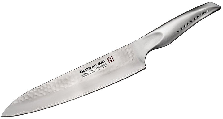 Global SAI-02 Tranchiermesser, 21cm Hammerdesign