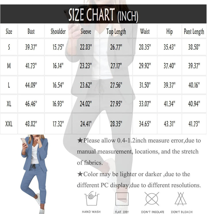 Damen Elegant Business Anzug Set Hosenanzug Damen Elegant Business Anzug Set Hosenanzug Blazer Hose