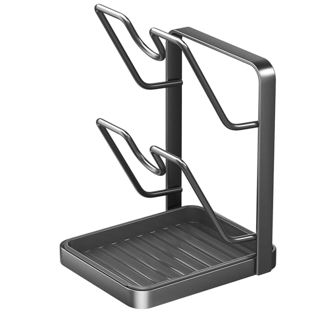 Topfdeckelhalter, 18x13.8x22.5cm Stahl Topfdeckel Organizer, Topfdeckelhalter Küchenutensilien, 2-St