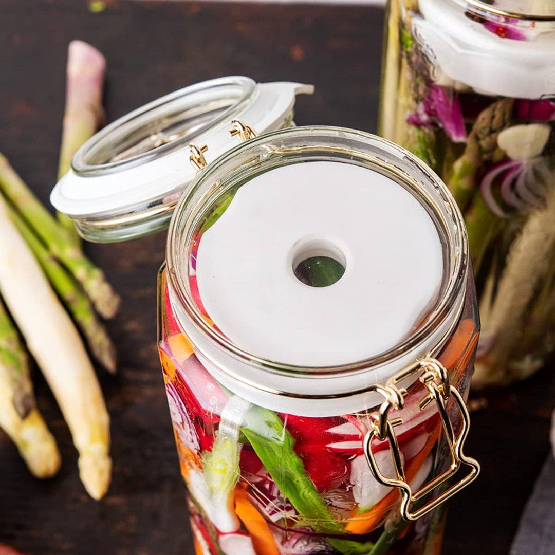 SOFTCOREFOOD Beschwerungsstein 8 cm/ - 4 STÜCK - für Bügelglas/Sauerkraut herstellen/Kimchi und Gemü