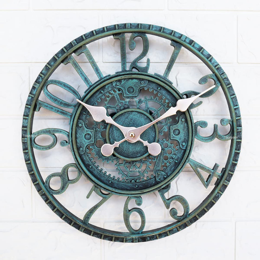 Outdoor Wanduhr 30 cm Garten Uhren Wasserdicht Aussenbereich Wanduhr Vintage Küche Wohnzimmer Indust