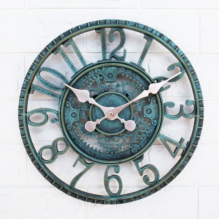 Outdoor Wanduhr 30 cm Garten Uhren Wasserdicht Aussenbereich Wanduhr Vintage Küche Wohnzimmer Indust