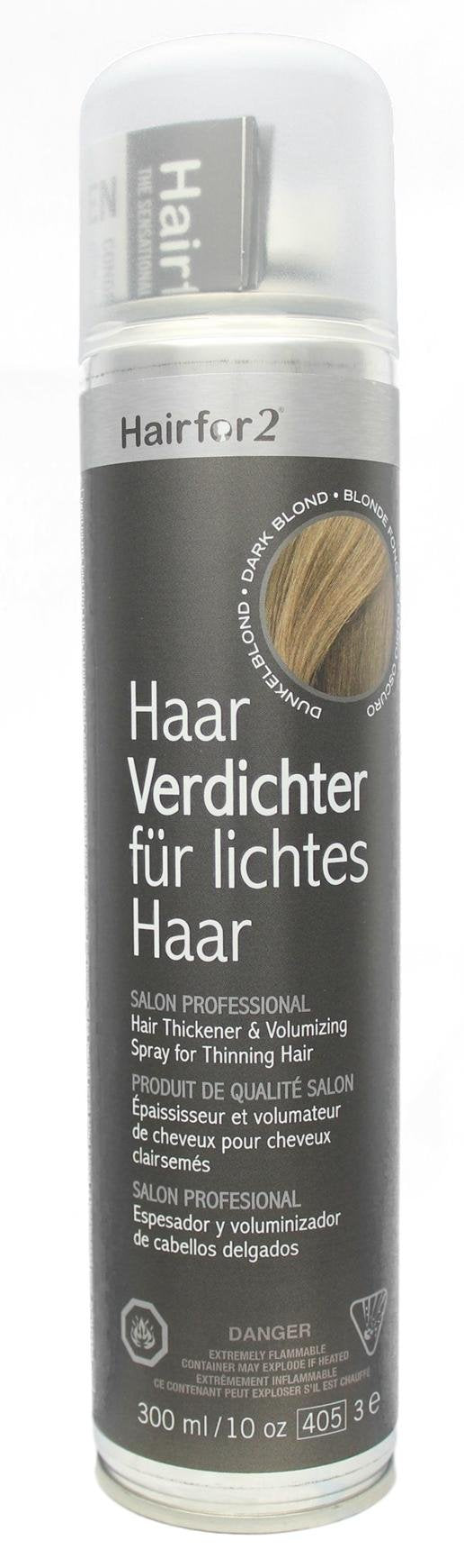 Hairfor2 Haarverdichtungsspray gegen lichtes Haar | Haarpuder | Streuhaar | Haarauffüller | Haarausf