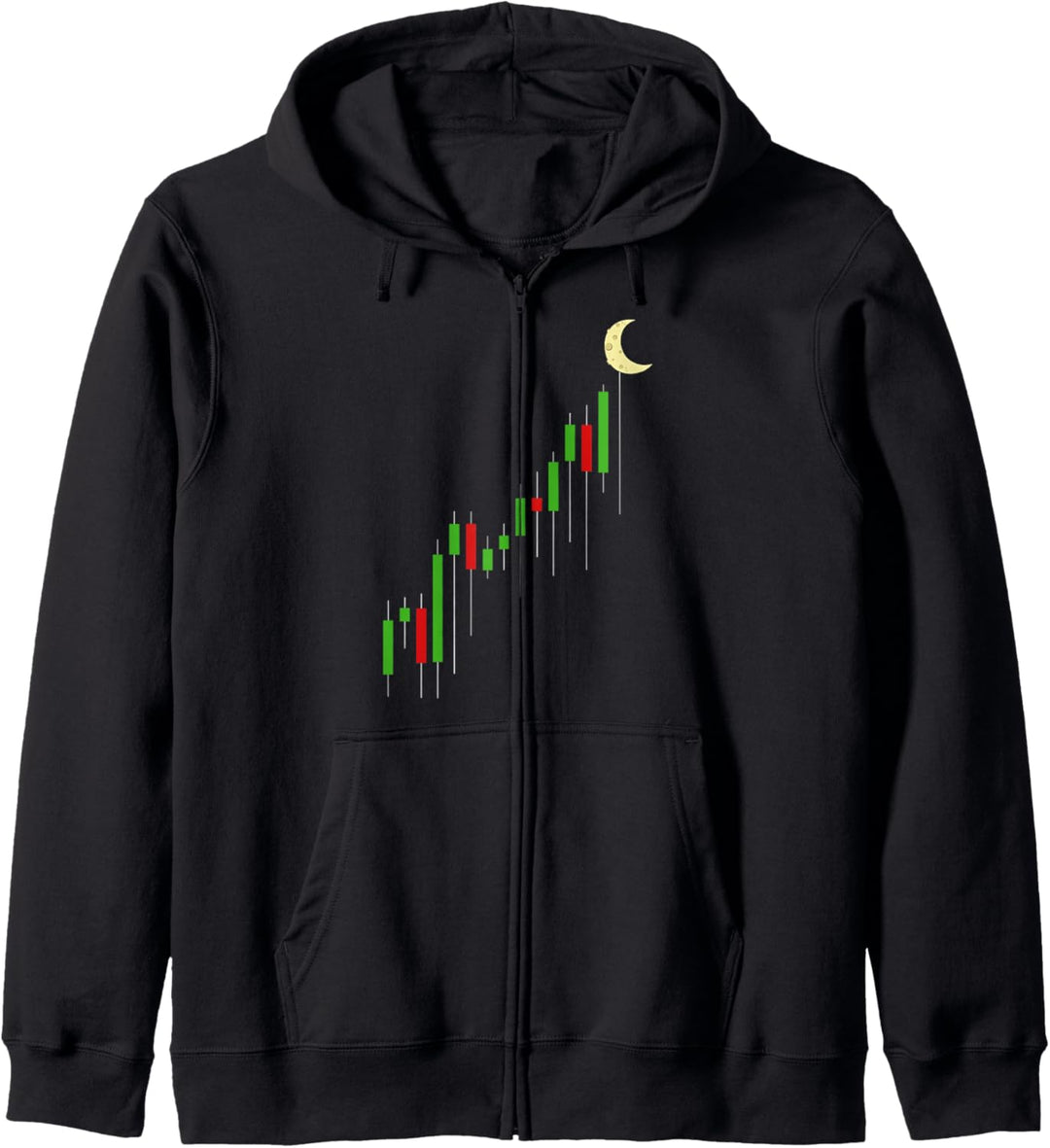Krypto Händler Cryptocurrency Chart Analyse Trader Diagramm Kapuzenjacke