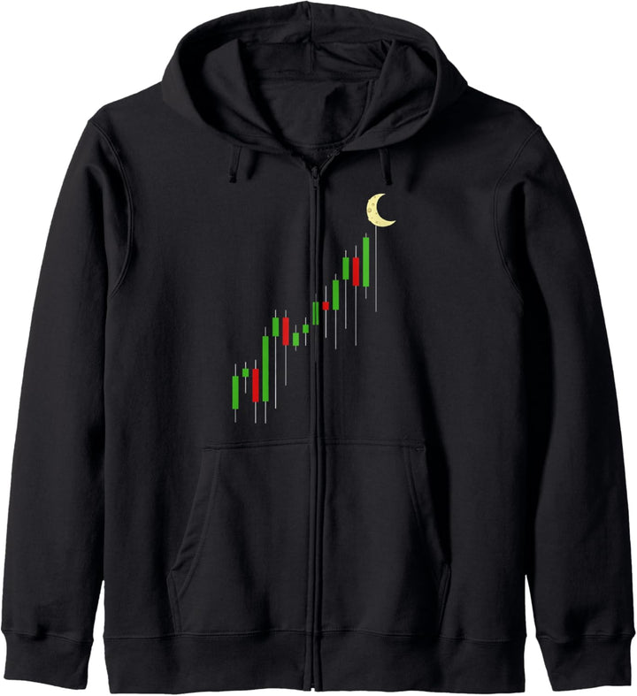Krypto Händler Cryptocurrency Chart Analyse Trader Diagramm Kapuzenjacke