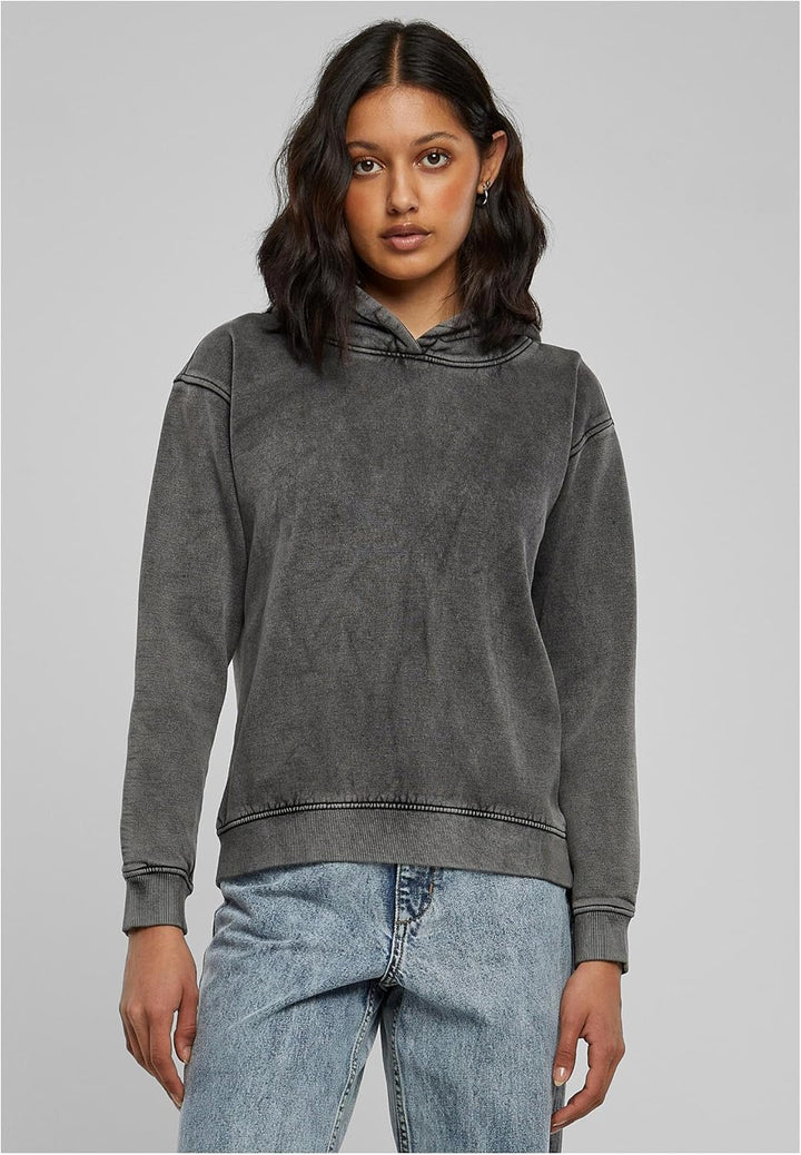 Urban Classics Damen Kapuzenpullover, Schwarz