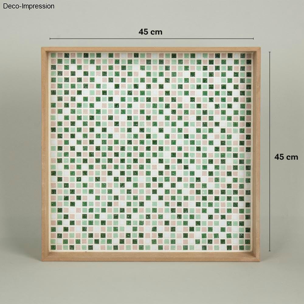 Rayher Hobby Rayher Artdecor Mosaik Mix 1x1cm, ca.1300Stück, Dose 1kg , Grün-Töne, 1453013 Grün 1x1