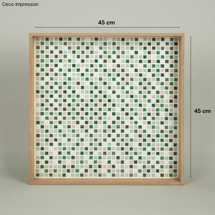 Rayher Hobby Rayher Artdecor Mosaik Mix 1x1cm, ca.1300Stück, Dose 1kg , Grün-Töne, 1453013 Grün 1x1