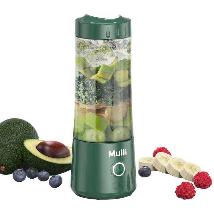 Mulli Tragbarer Mixer,USB-C wiederaufladbarer persönlicher Mixer für Smoothie und Shakes,Mini-Mixer