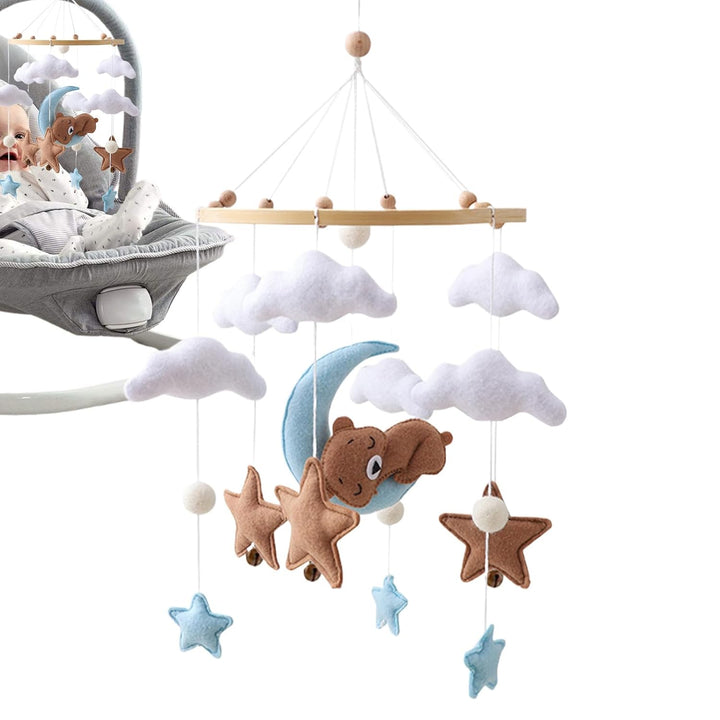 Stubenwagen-Spielzeug, babyfreundliche Ästhetik, 45 x 23 cm, Krippen-Mobile, Kinderzimmerdekoration,