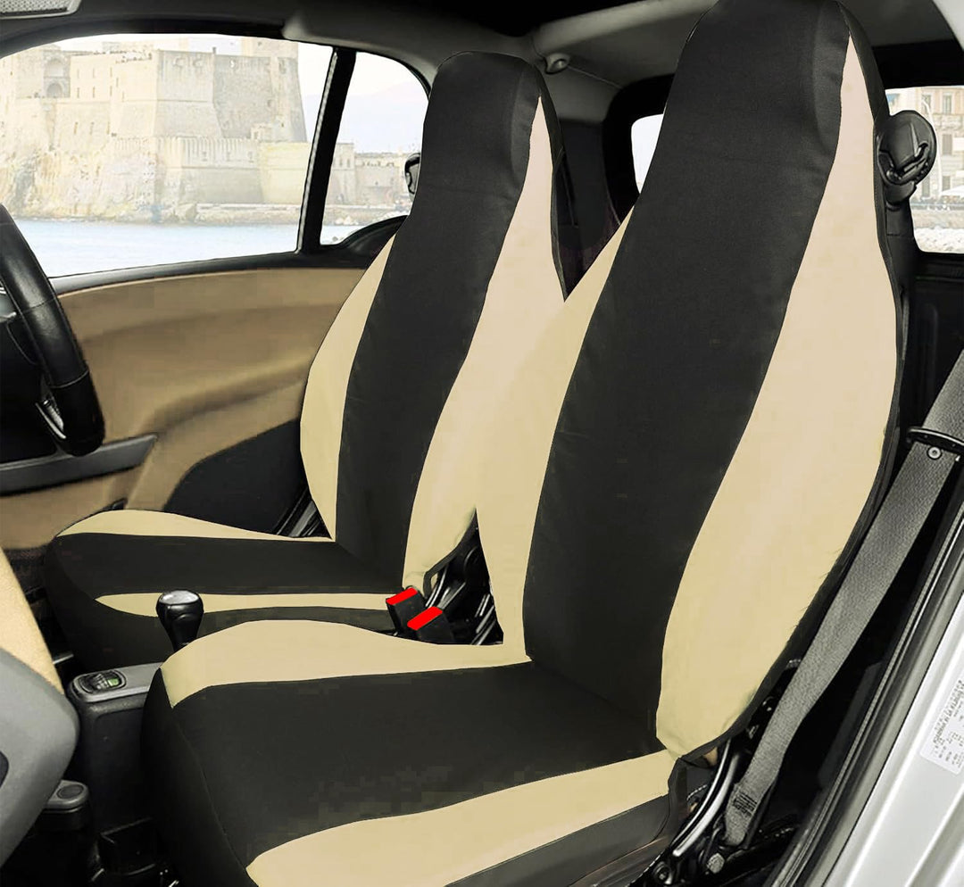 Rebeca Shop® Vordersitzbezüge kompatibel für Smart Fortwo 1., 2. und 3. Serie, W450, W451, W453, 2er