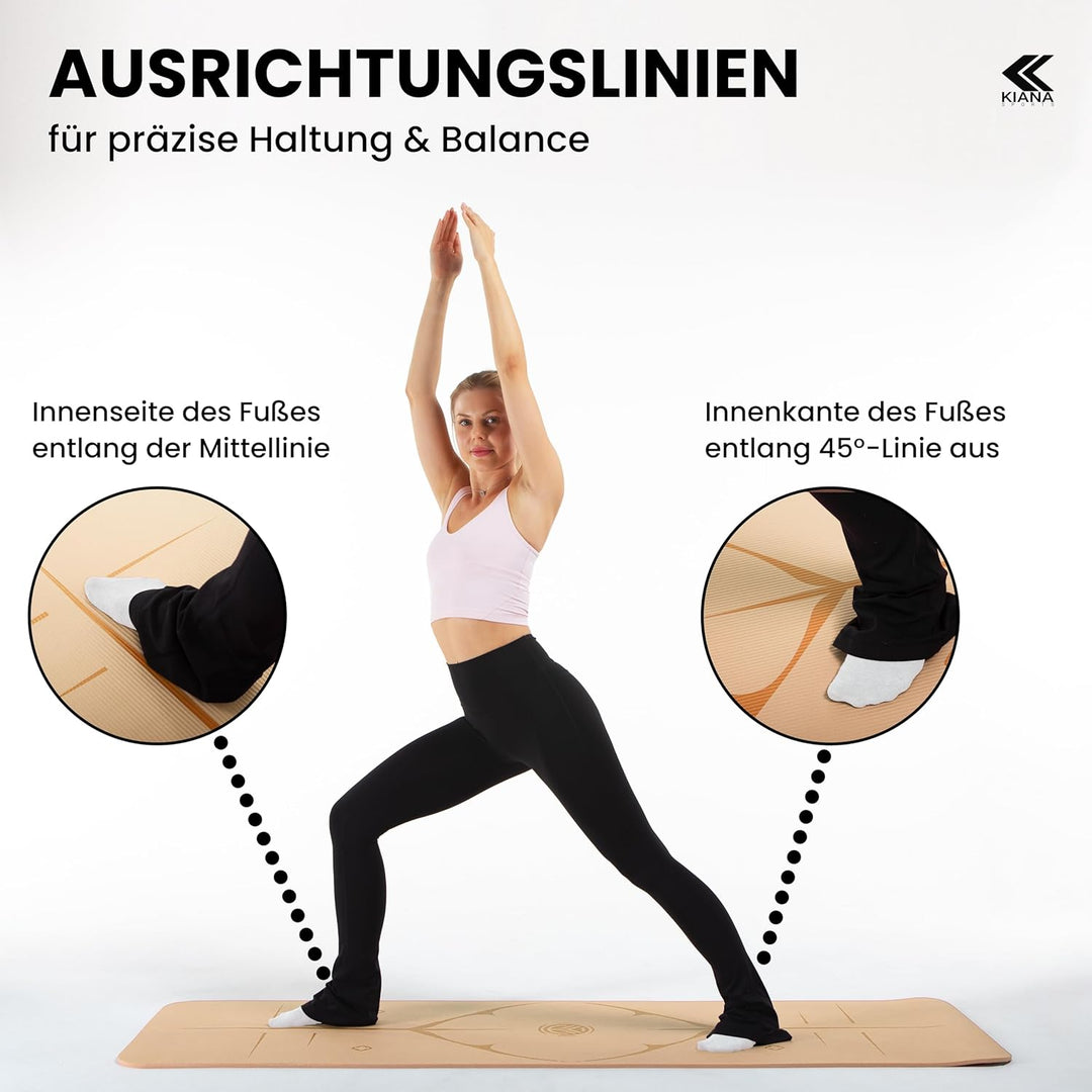 Yoga Matte aus Deutscher Entwicklung – Rutschfeste & gelenkschonende Yogamatte – 2 Komfort-Dicken (1