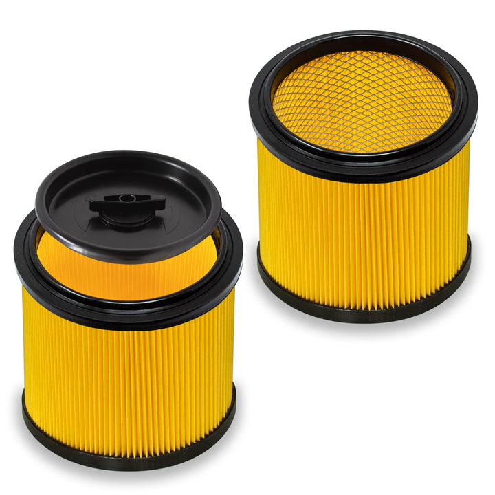 Original Parkside Lidl Faltenfilter Set 1x Filter flexibel mit Deckel, 1 x mit Stahlinnengitter für