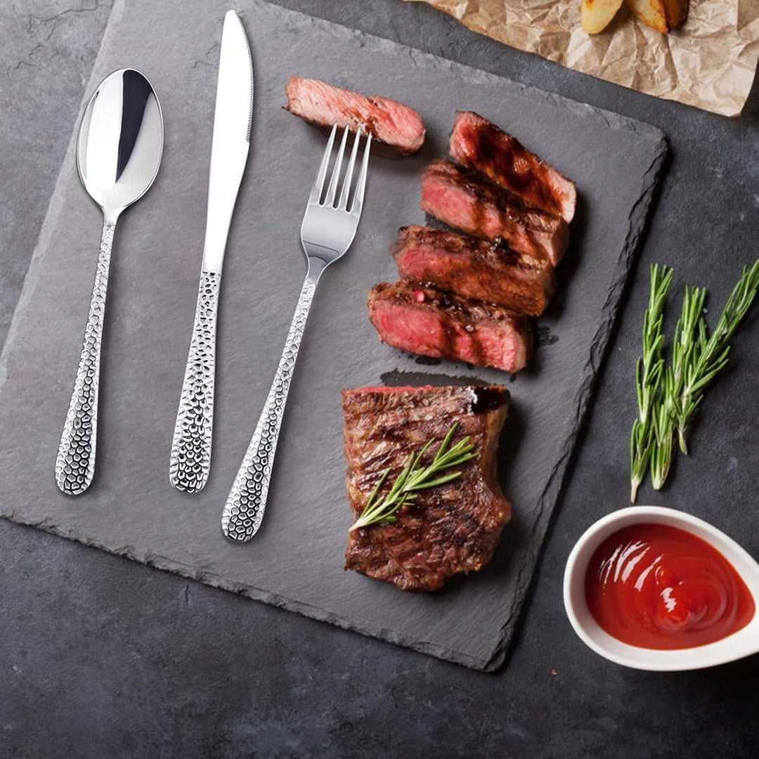 Besteck Set, HaWare 30-teilig Besteckset Edelstahl Essbesteck für 6 Personen mit Messer Gabel Löffel