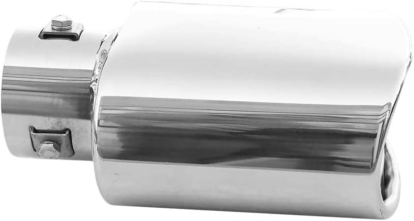 Auspuffblende Oval Endrohr Edelstahl Auto Endrohrblenden Auspuffendrohr Auspuffrohr Tuning Universel