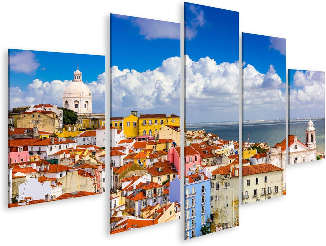 islandburner Bild auf Leinwand Lissabon Portugal Stadtbild In Der Alfama Wandbild Poster Kunstdruck