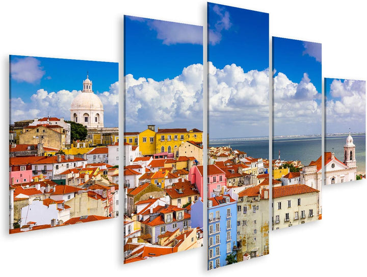 islandburner Bild auf Leinwand Lissabon Portugal Stadtbild In Der Alfama Wandbild Poster Kunstdruck