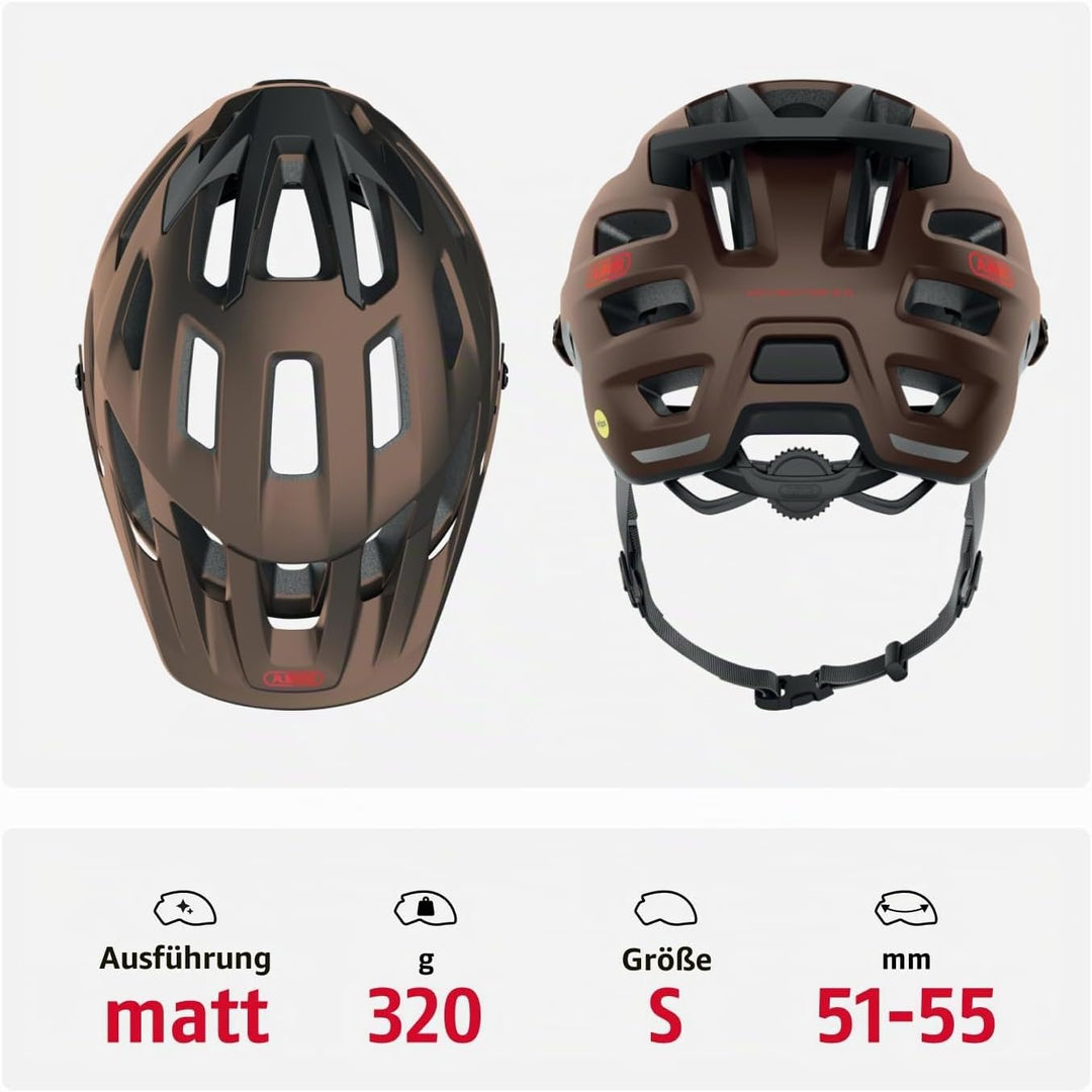 ABUS MTB-Helm Moventor 2.0 MIPS - Fahrradhelm mit Aufprallschutz für den Geländeeinsatz - All-Mounta