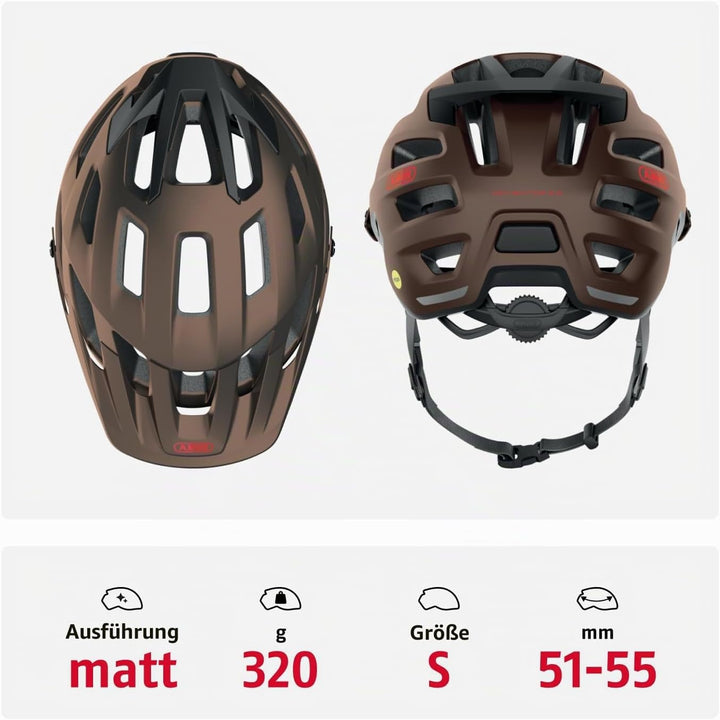 ABUS MTB-Helm Moventor 2.0 MIPS - Fahrradhelm mit Aufprallschutz für den Geländeeinsatz - All-Mounta