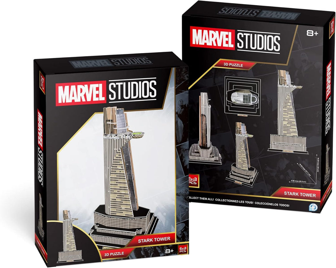 University Games 5056015085520 Marvel Studios: Stark Tower 3D-Puzzle